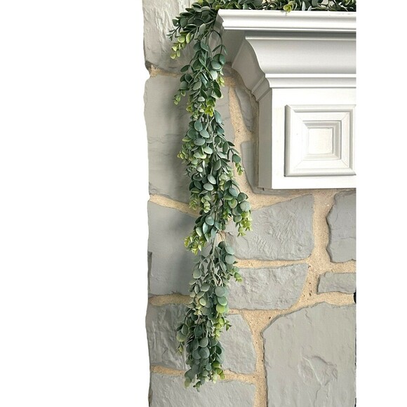 5' Faux Eucalyptus Garland - Picture 6 of 7